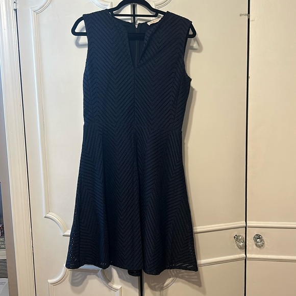 Tory Burch Dresses & Skirts - Tory Burch eyelet navy blue dress